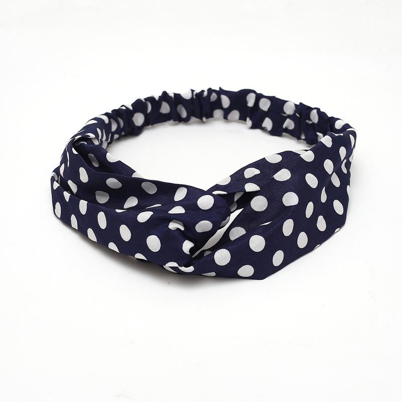 Women Girls Summer Bohemian Hair Bands Print Headbands Retro Cross Turban Bandage Bandanas HairBands Hair Accessories Headwrap