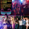 Glowing Blinds Glasses LED Bar KTV Atmosphere Props Flashing Disco Adult Cool Glasses
