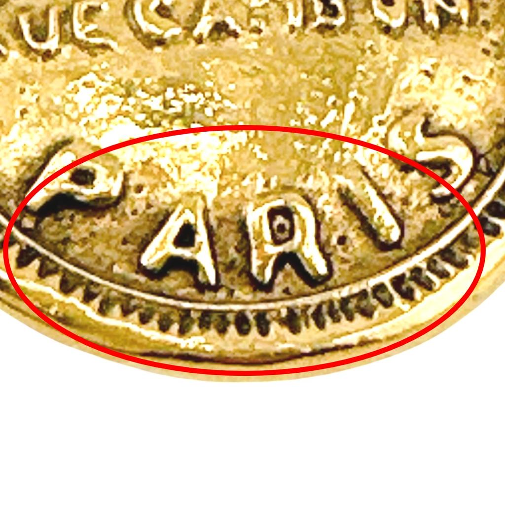 CHANEL Large circle logo Cambon Earring  gold Women Used