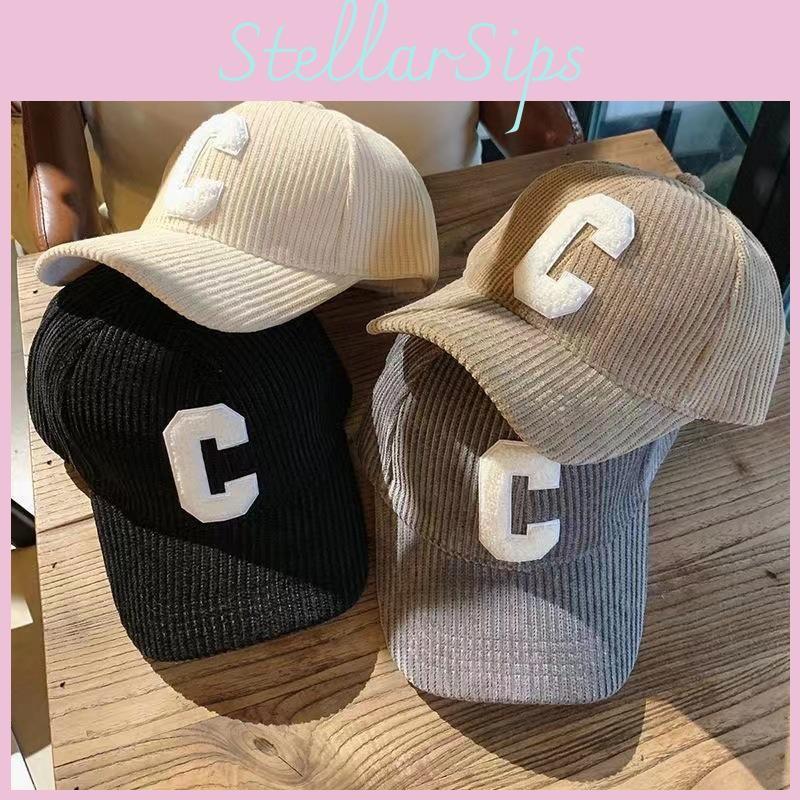 Stylish Duckbill Corduroy Cap For Winter Comfortable Unisex Baseball Hat