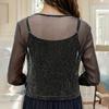 Damen Cardigan 3/4 Ärmel Leichte Jacke