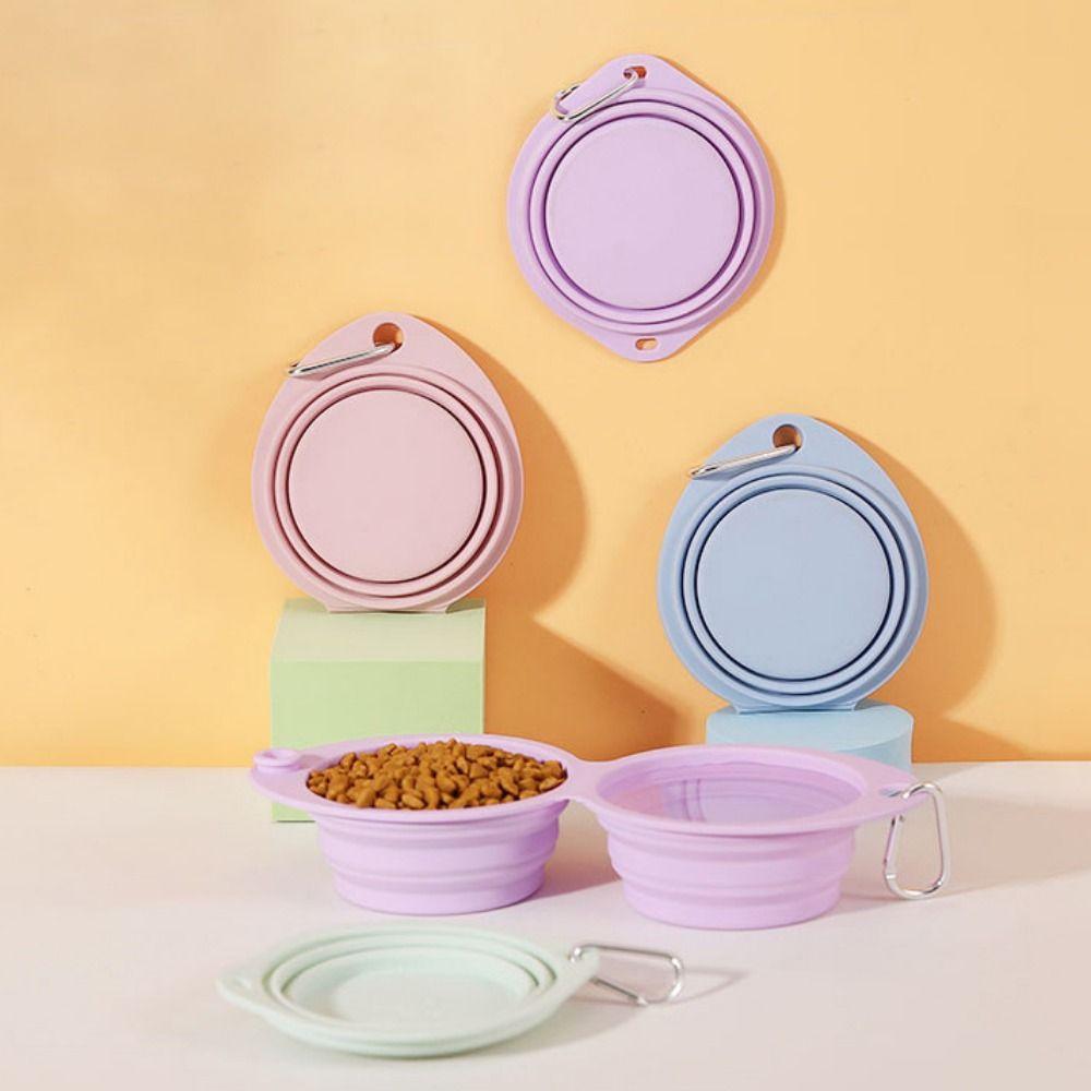 

Soft Foldable Dog Bowl Non-Slip Dog Feeding Water Bowl Cat Drinking Bowl Pet Travel Bowl Walking
