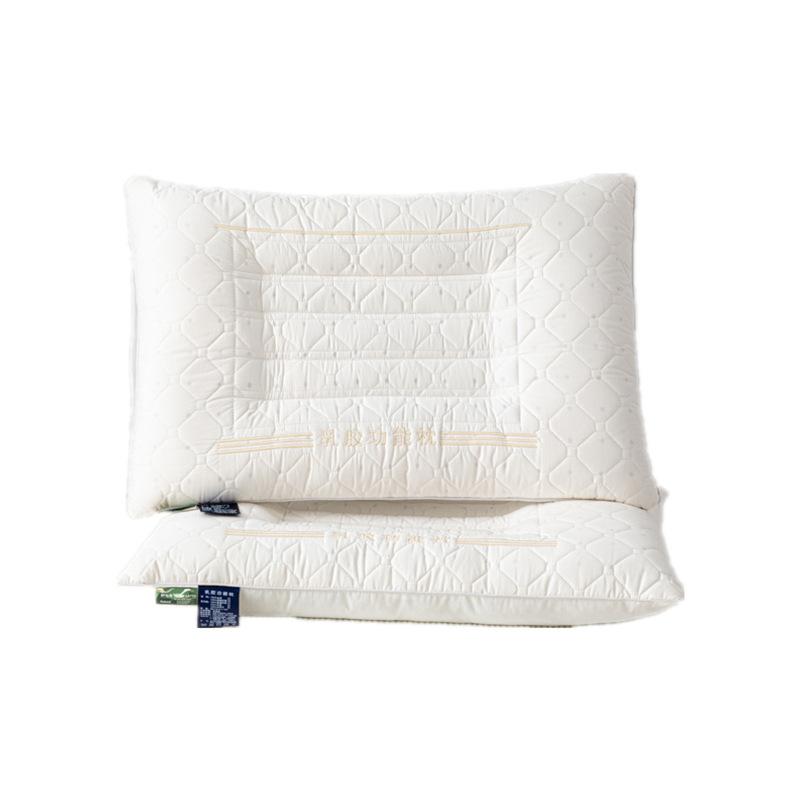 Household Latex Cassia Pillow Single Neck Pillow Low Pillow Student Dormitory Pillow Core One Piece