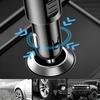 7 In 1 Safe Car Fast Charger Adapter 4 Cigarette Lighter Dual USB PD 12-24V Overheat Protection for Vehicle Use