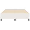 Box Spring Bed Cream 160 x 200 cm Corduroy