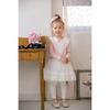 Girls' Spring & Autumn Korean Style Lace Beaded T-Shirt Top