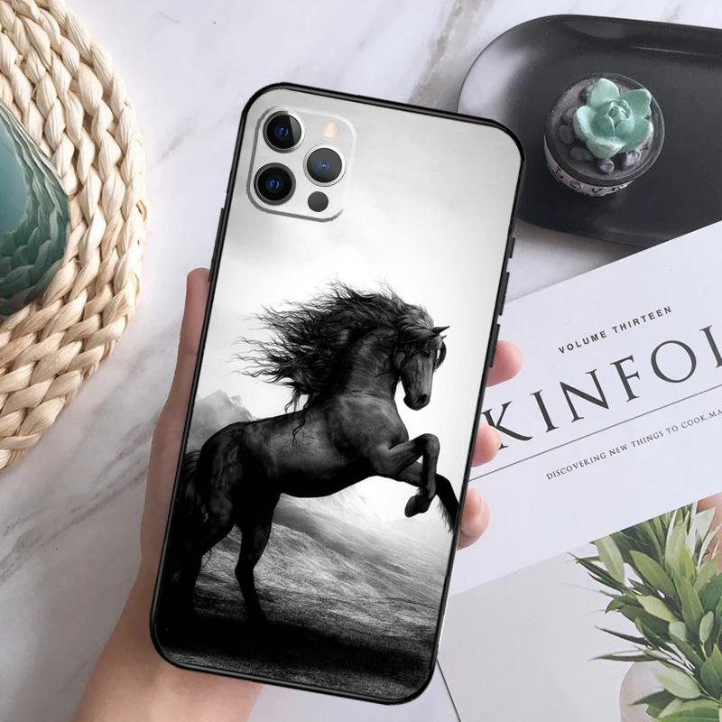 

Horse Animal Case For iPhone 15 11 12 13 14 Pro Max XS XR X 7 8 Plus 12 13 Mini 16 Pro Max Soft Cover iPhone 12 mini