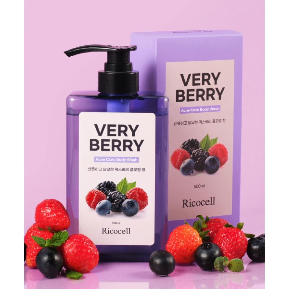 

Ricocell Ricocell Berry Berry Back Care Body Wash 500ml Mildly Acidic Moist Hypoallergenic Functional NONE
