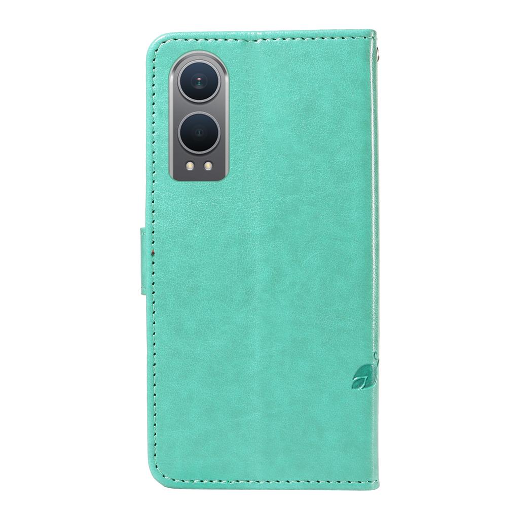 For OnePlus Nord CE4 Lite 5G/Oppo K12x 5G (China) PU Leather Cases Flower Pattern Wallet Stand Phone Cover with Strap