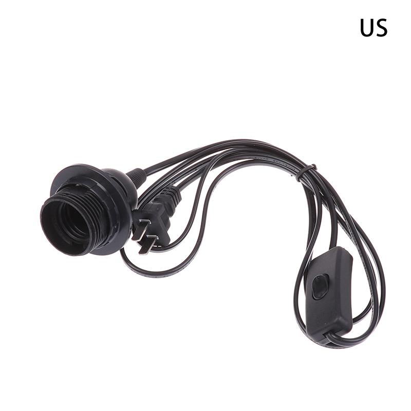 1,8M EU/US Zástrčka E27 Plné závity Patice žárovky Držák Napájecí kabel Závěsné svítidlo LED Svítidlo Zásuvka Kabel Adaptéry S vypínačem