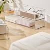 Desktop Storage Box Set Clear Drawer Organizer Stackable Anti-Slip Containers Multi-Size Organizers Set for Makeup Bathroom Kitchen