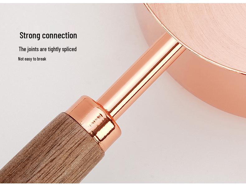 Belly Cup Rose Gold & Walnut Wood Measuring Spoon and Acacia Cup Set