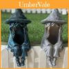Halloween Resin Witch Solar Garden Light With Decorative Sculpture For Holiday Outdoor Decor