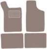 Beige velours vloermatten voor: Renault 21 sedan (1986-1996)