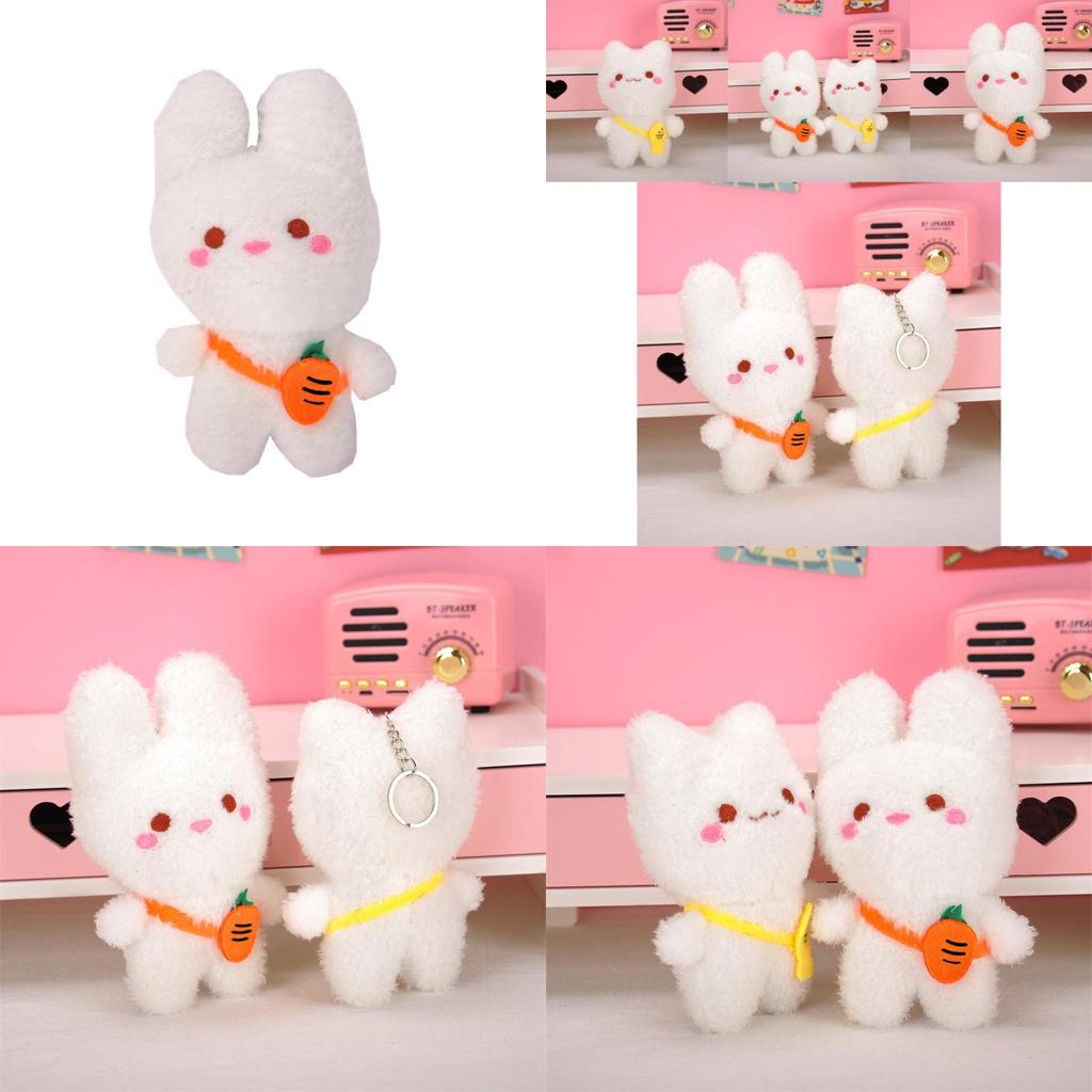 Adorable Plush Bunny And Kitty Stuffed Toys Soft Short Plush Kids Gifts