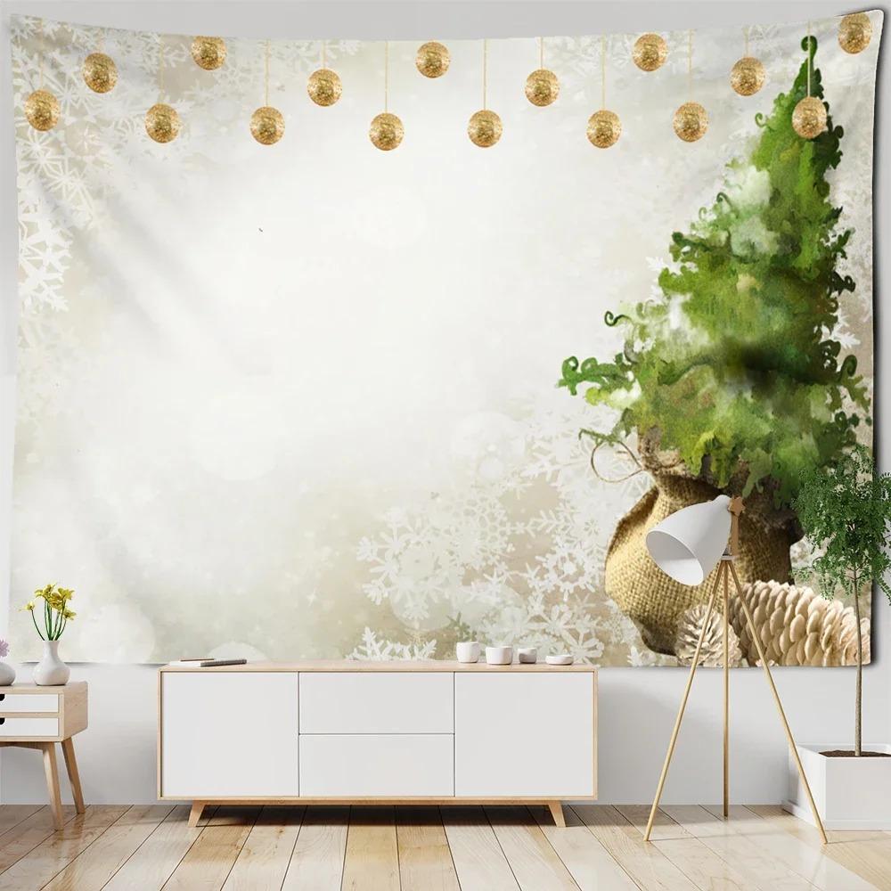 Forest Snow Scene Decorative Tapestry Home Wall Living Room Office Decorative Tapestry