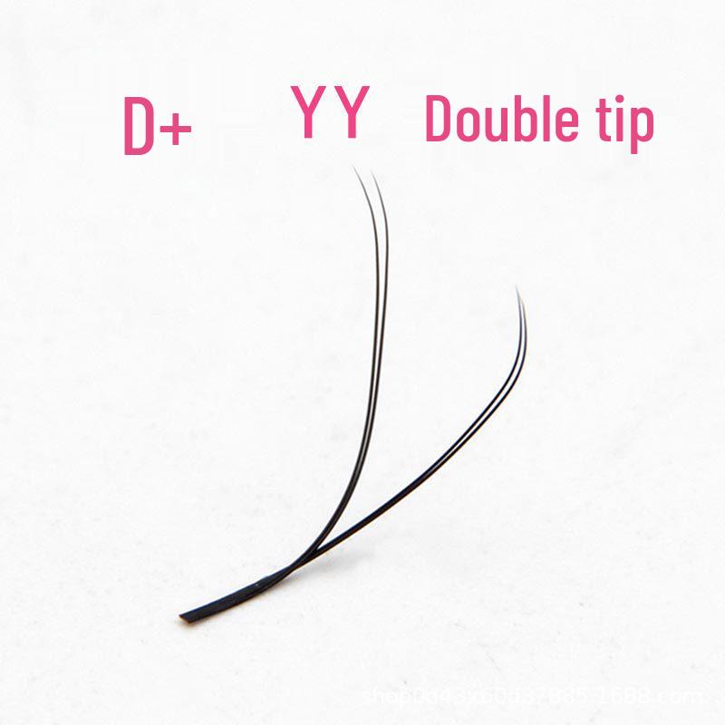 

0.07D+ Curl Y-Shaped Soft Mink Eyelash Extensions with Double Tips Barbie Curl 15mm