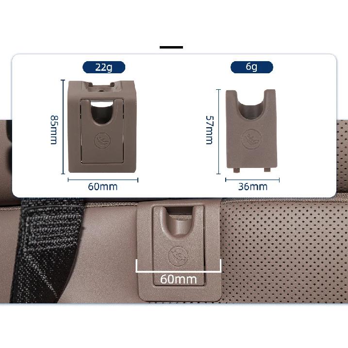Fit For Lexus ES200 ES350 ES300H ES260 Dark Brown Car ISOFIX Child Seat Belt Buckle Hook Cover Rear Seat Safety Accessory