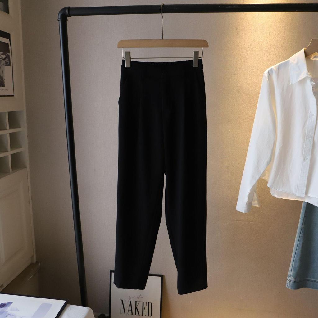 2025 Frühling Damen Petite Lange Haremshose - Elastischer Bund hinten, Vielseitiger Anzugstil 3179