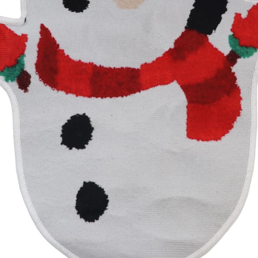 Snowman Entry Door Mat Christmas Tree Shaped Bath Mat Home Decor Floor Mat  Kitchen