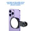 Phone Rear Camera Selfie Mirror with BT Remote Control for Selfie Vlog Live Stream
