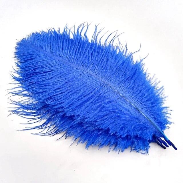 10Pcs Ostrich Feathers Decorative Vase Pluma Wedding Table Centerpieces Carnival Accessories DIY Creative Leisure Craft Supplies