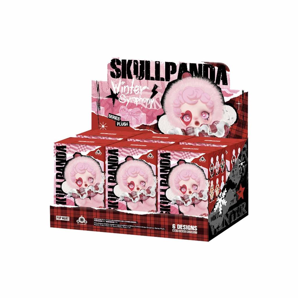 POP MART × SKULLPANDA "Vintersymfoni" Serie Offisiell Plysj Blindboks (Enkelt boks eller komplett 6-delt sett tilgjengelig)