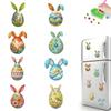 8pcs Easter 2D Acrylic DIY Diamond Art Fridge Magnet Kit Magnetic Diamond Art Decor for Beginners Gifts Home Car Garage Decors