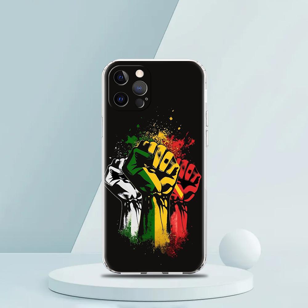 Ethiopia Flag Phone Case For iPhone 15 14 13 12 Mini 11 Pro Max XS X XR 7 8 Plus Clear Shockproof Silicone TPU Cover