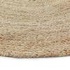 Tapis salon en jute tressé naturel artisanal D90