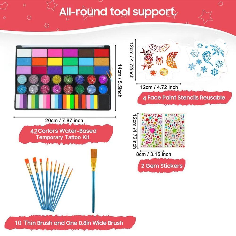 42 Colors Watercolor Paint Set Vivid Colors Watercolor Pigment Set Stage Show
