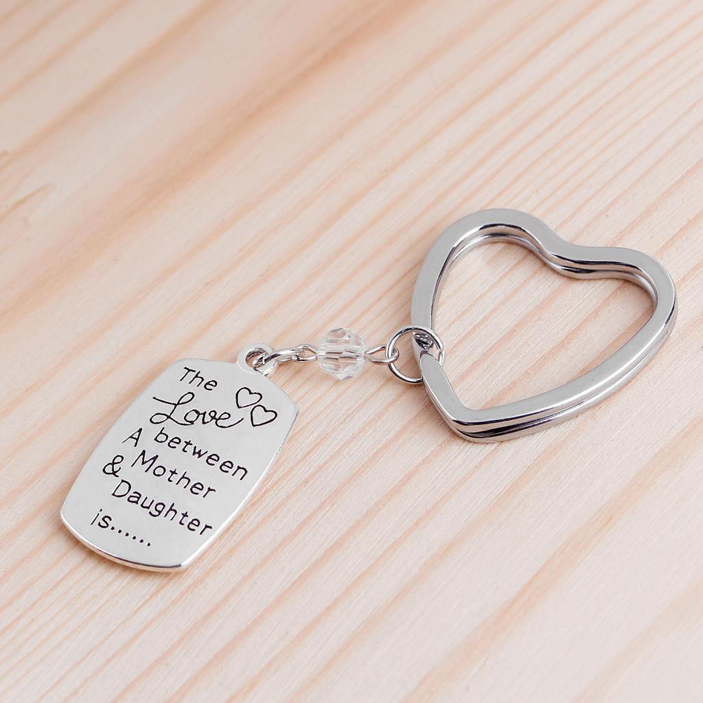 Mother Daughter Gift Keyring Keychain Mum Keyring Daughter Key Ring Mother's Day