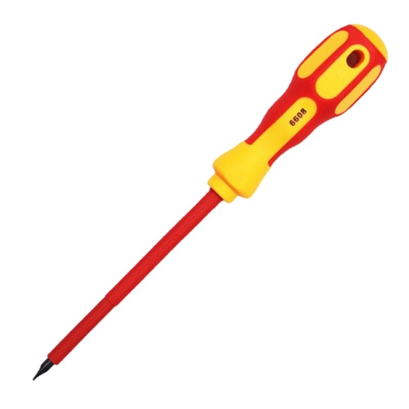 Strong Carbon Steel Insulated Screwdriver Created For Prolonged Service In Electrical And Home Improvement Projects