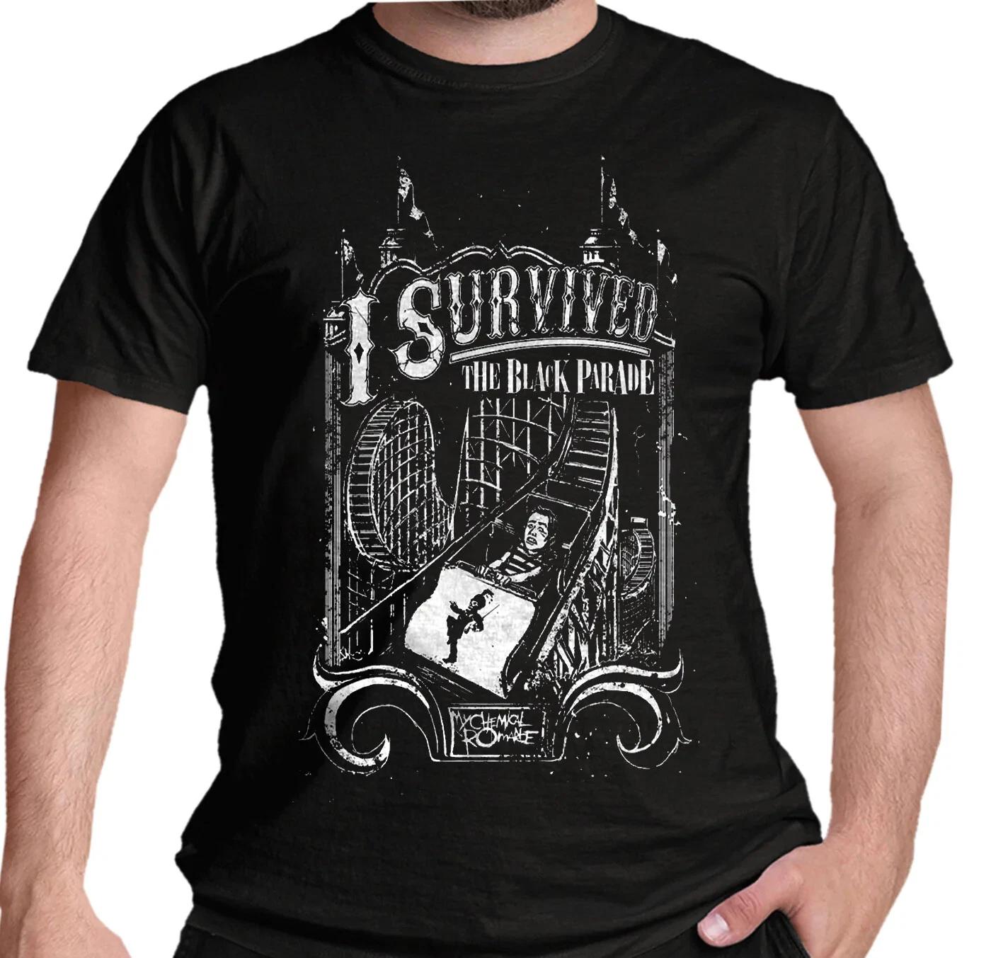 Official My Chemical Romance T Shirt I Survived The Black Parade MCR New S To 2X 3XL