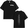 PNL Album Cantante Rap Francese Modello Stampato T-shirt Le Monde Chico T-shirt Estiva Hip Hop Moda Casual Street Wear Unisex