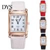 Watch Wrist Square Case Comfortable Alloy Unisex Casual Quartz Wristwatch for Daily Life Analog