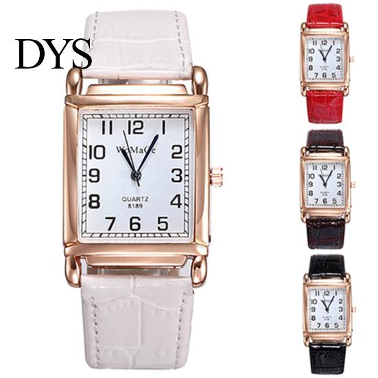 Watch Wrist Square Case Comfortable Alloy Unisex Casual Quartz Wristwatch for Daily Life Analog