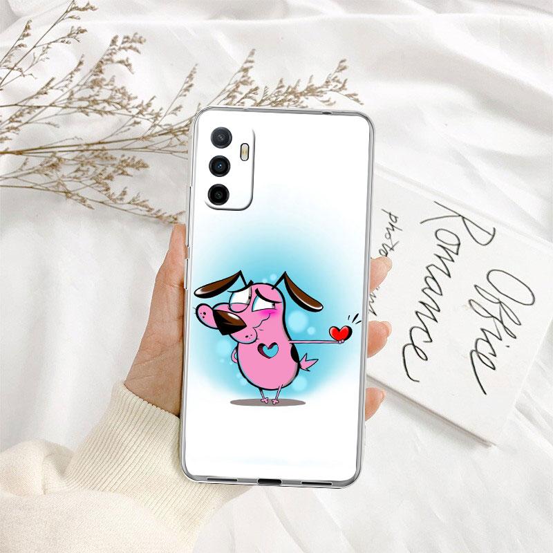 C-Courage C-Cowardly D-Dog Transparent Phone Case for Motorola Moto Edge 20 30 40 50 S30 Fusion Ultra Pro Neo Lite + G200 G23