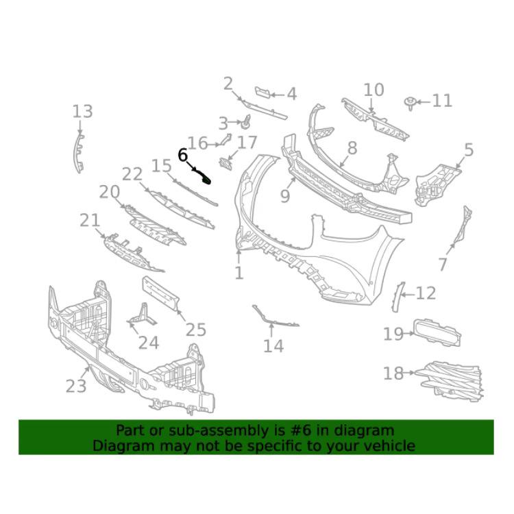 Foam Bracket Lower Air Duct for Mercedes-Benz GLS-Class W167 (2020-2023)