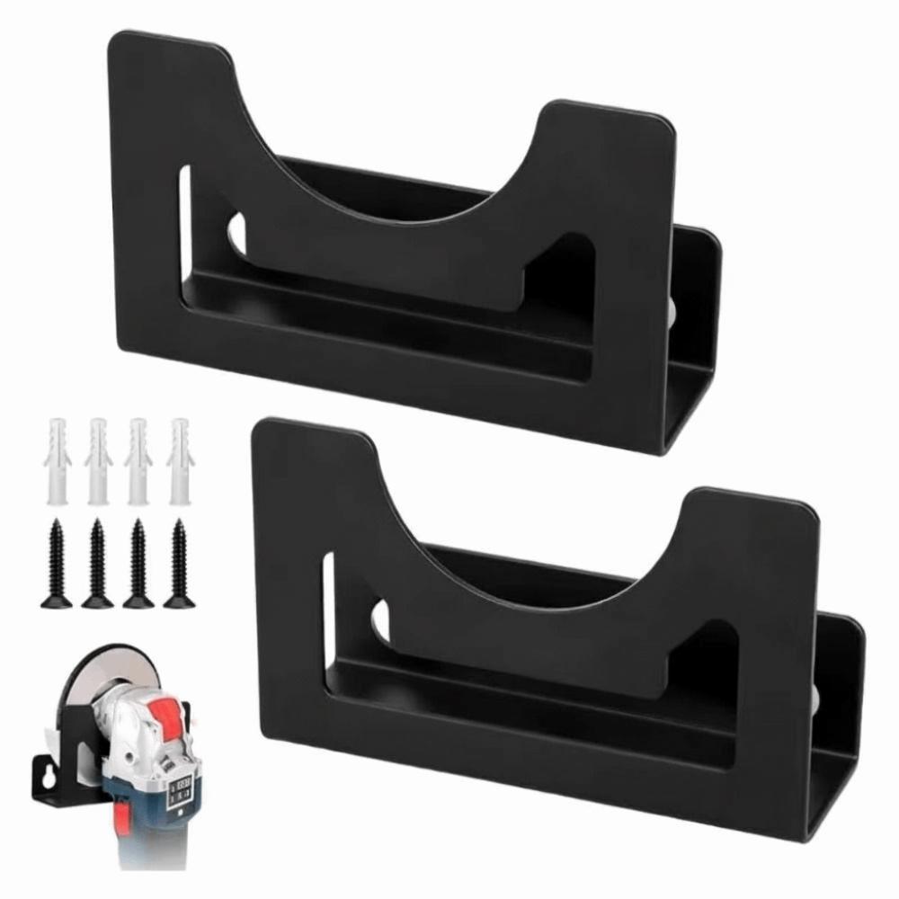 Metal Angle Grinder Holder Compact Tool Organization Heavy-Duty Wall Mount Bracket Workshop
