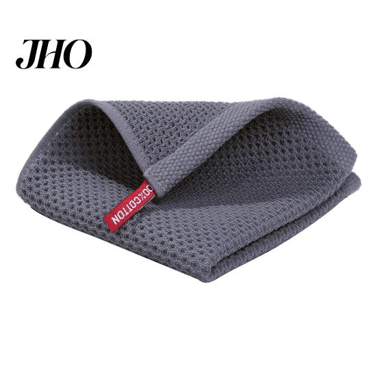 Kitchen Accessories Cotton Waffle Weave Dish Cloth Solid Color Ultra Hand Towel Soft Absorbent Quick Drying Cleaning Rag