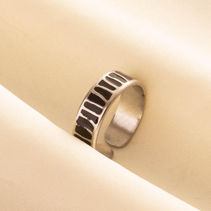Punk Vintage Black Enamel Ring Stainless Steel Open Rings For Women Men Jewelry Fire Evil Eye Bague Acier Inoxydables Femme Gift