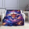 This 3D Printed Doraemon Cartoon Blanket Is a Warm and Comfortable Flannel Blanket Suitable for Bedrooms, Sofas, Beds, Chairs,