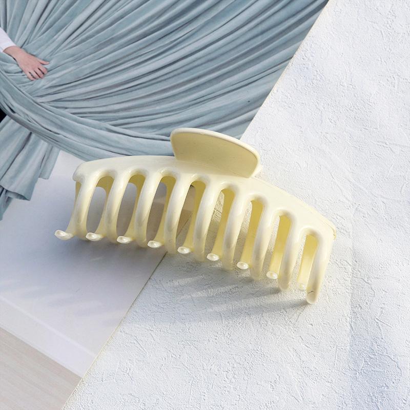 Yeni geometrik çiçek saç tokası pençe saç aksesuarları kadınlar için büyük plastik kahve kalın saç yengeç firkete kadın kızlar şapkalar