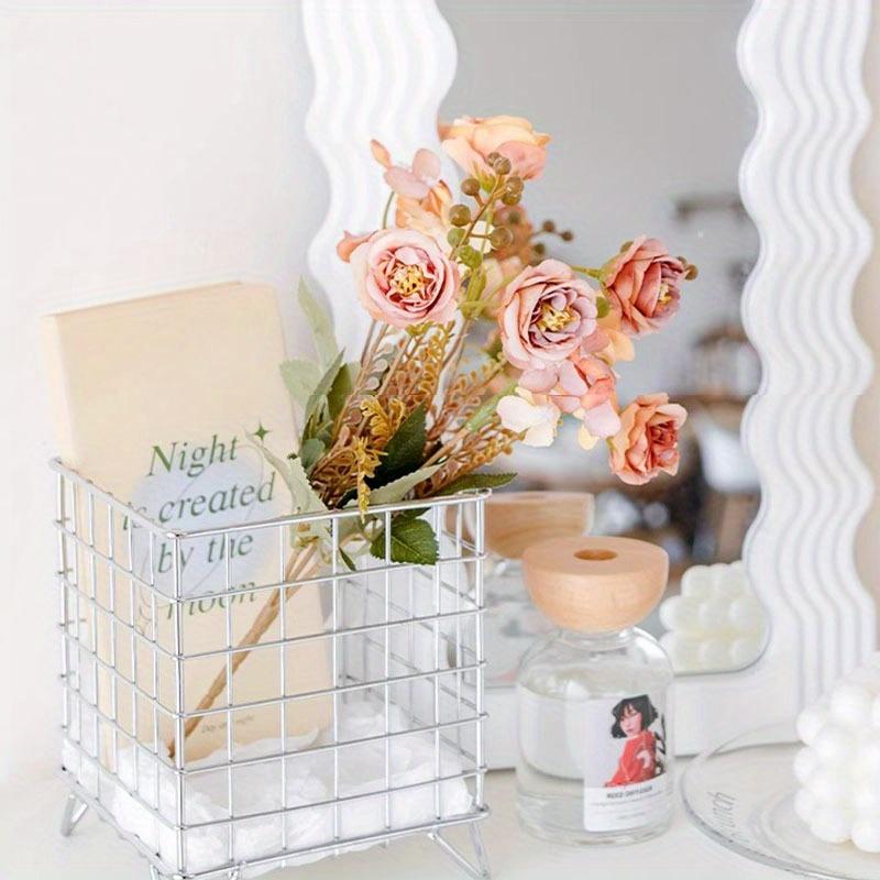 1Pc Artificial Flowers French Rose Small Bunch Flowers for Outdoor Patio Garden Wedding Home Decor Accessories