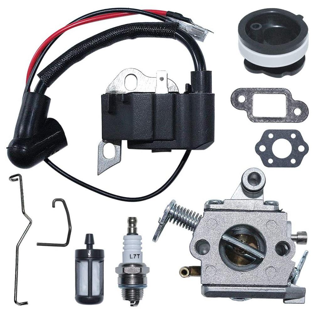 AT21-C1Q S57B Carburetor Ignition Coil Kit For Stihl 017 018 MS170 MS180 Chainsaw Replace 1130 120 0603