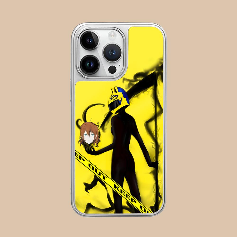 Anime Durarara Phone Case for iPhone 17 16 15 14 13 12 11 Air Pro Max Plus Electroplated Silver Cover