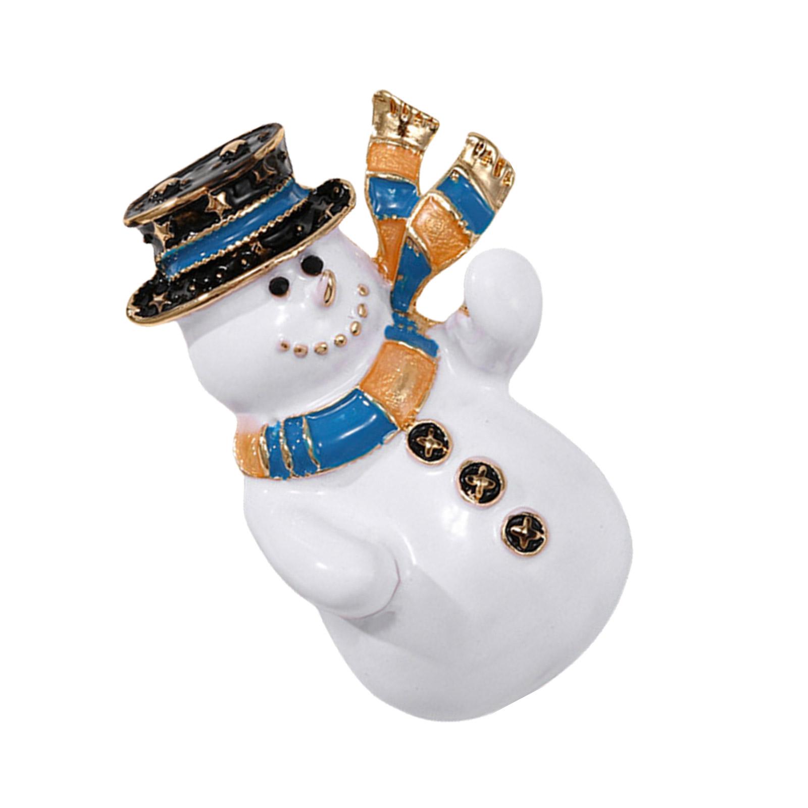 

Элегантная брошь в виде рождественской елки, ослепительная брошь в виде снеговика на рождественскую елку для женщин, стразы, праздничный подарок 2