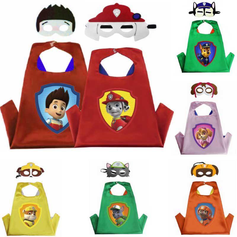 Poutavý kostým pláště a masky Tlapkové patroly pro cosplay na dětské maškarní večírky