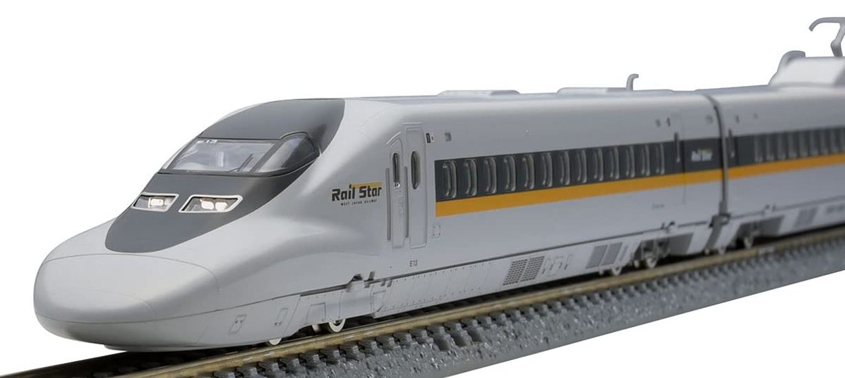 

TOMIX N Gauge JR 700 7000 Series Sanyo Shinkansen Hikari Rail Star Set 98769 Модель поезда железной дороги светло-голубого цвета